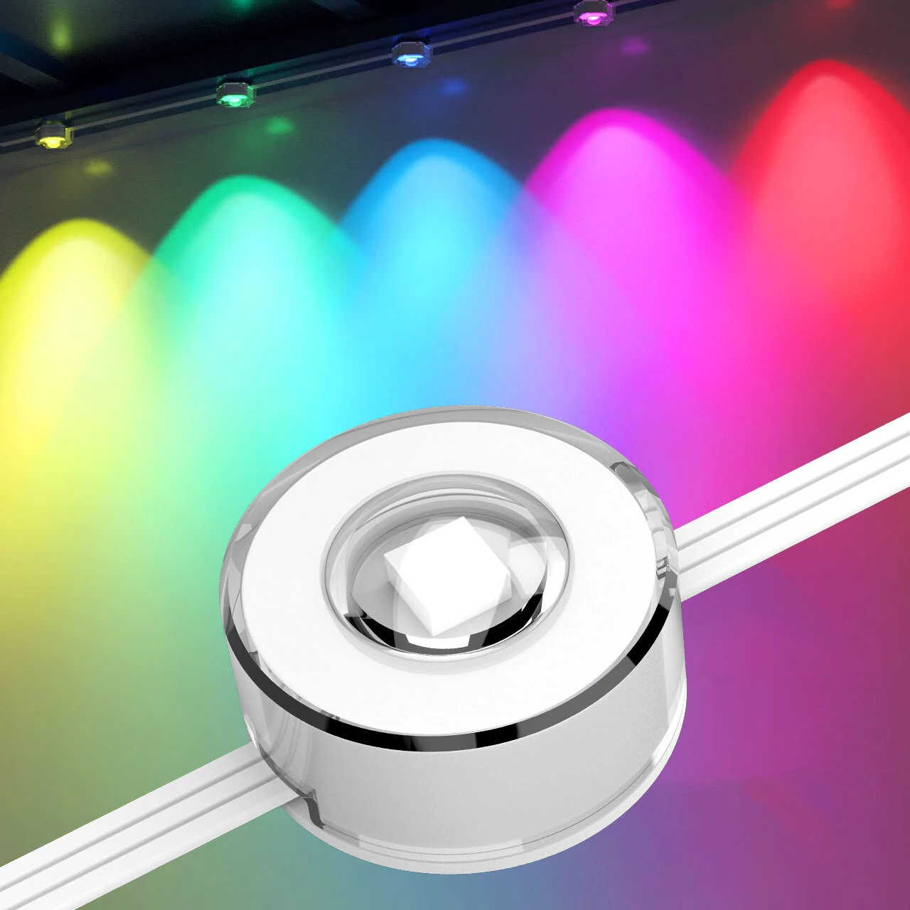 (image for) BLITZWILL Smart Outdoor Eaves Light 14.5m LED String Music Sync Works With Alexa & Google Assistant Waterproof for Halloween & Christmas Decorations