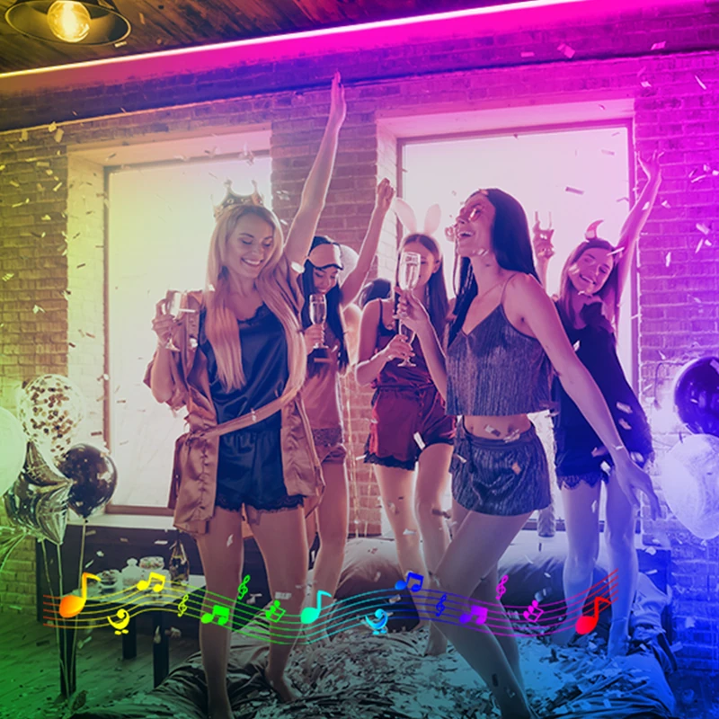 (image for) Gosund SL2/SL3 5M/10M RGB Smart Light Strips WiFi Bluetooth Intelligent Lamp Strip for Living Room Kitchen Bedroom TV Backlight