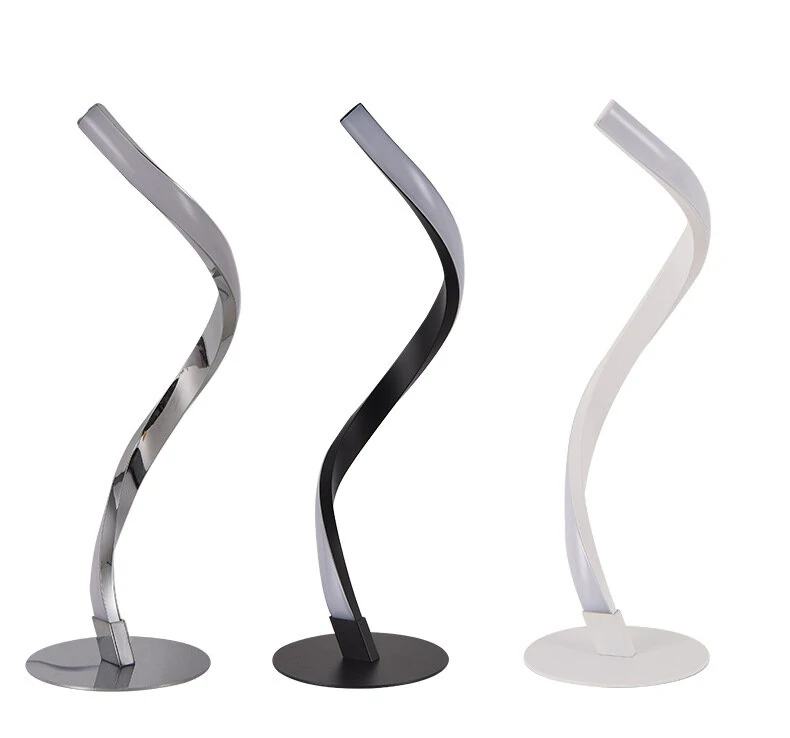 (image for) WiFi Spiral Bedside Table Lamp RGB LED Night Light Support Voice Control Tuya Smart Life APP Work With Alexa Google Home